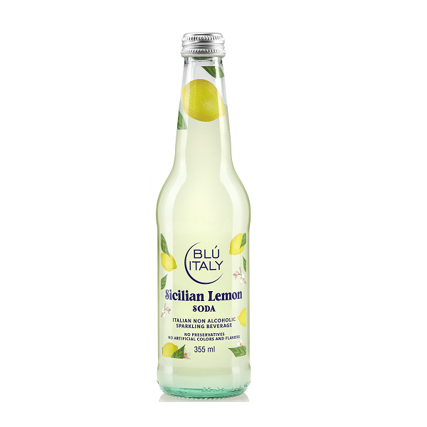 Blu Italy Lemon Soda　355ml ﾌﾞﾙｰｲﾀﾘｰﾚﾓﾝｿｰﾀﾞ