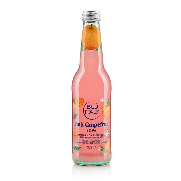 Blu Italy Pink Grapefruit Soda 355ml 4月納品分より263円