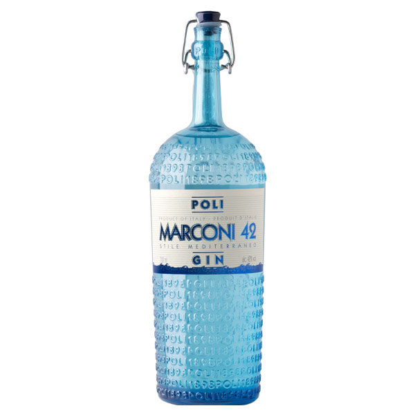 Poli Gin Marconi Blue 42 700mlｼﾞﾝ･ﾏﾙｺﾆ ﾌﾞﾙｰﾎﾞﾄﾙ 42
